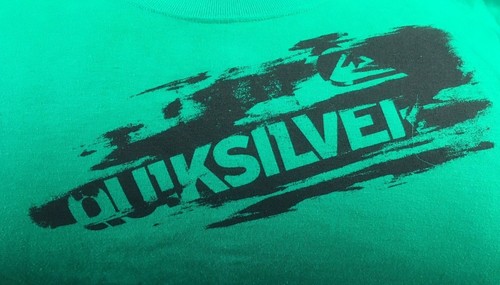 -=NEW=- QUIKSILVER Boys Long Sleeve Shirt XL Green White - Picture 10 of 12