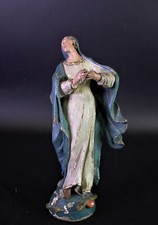 Figura tallada arte popular antiguo - SANTA MARÍA - 19. Jhd