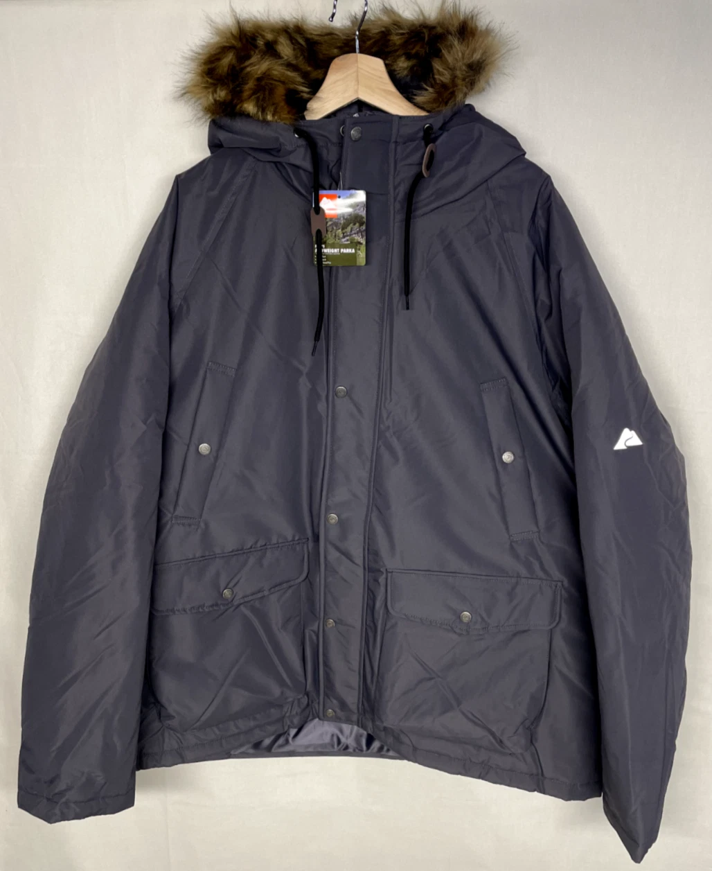 OZARK TRAIL Men's Winter Midweight Parka, Charcoal Sky, Size: 2XL (50-52)
