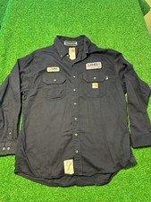Carhartt FR Flame Resistant 294-20 XL-RG Long Sleeve blue shirt