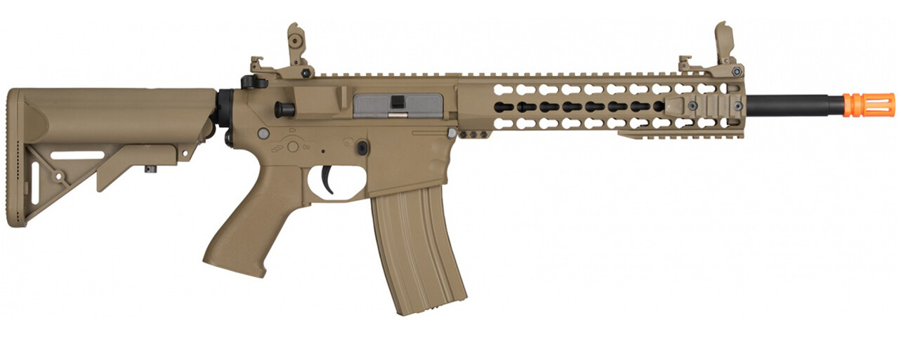 Lancer Tactical Gen 2 10" KeyMod  Evo Airsoft AEG Rifle Core Series (Tan)(No Ba