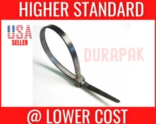 4000 pcs 6" 40 Lbs Black Nylon Cable Wire Tie Zip Self Lock Strap UV Resistant