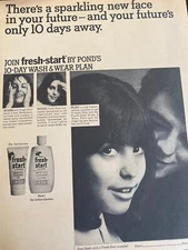 Pond's Fresh Start Cleansing Gel, Ponds, Full Page Vintage Print Ad