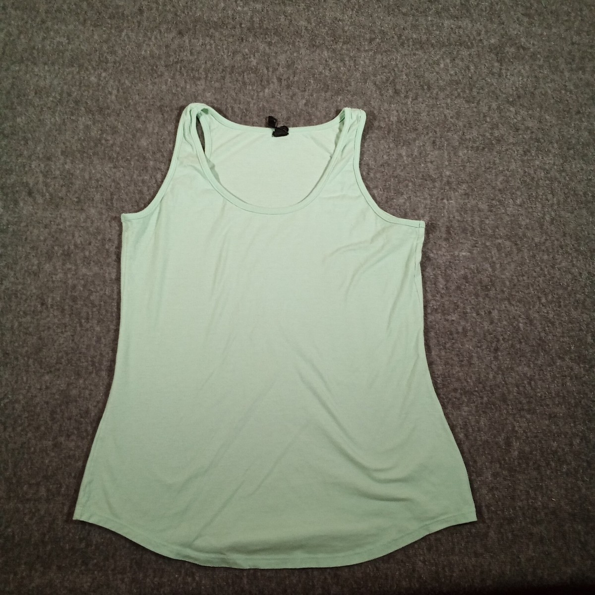 Hanes Tank Top Womens Medium Green Base Layer Office Causal Everyday X Temp