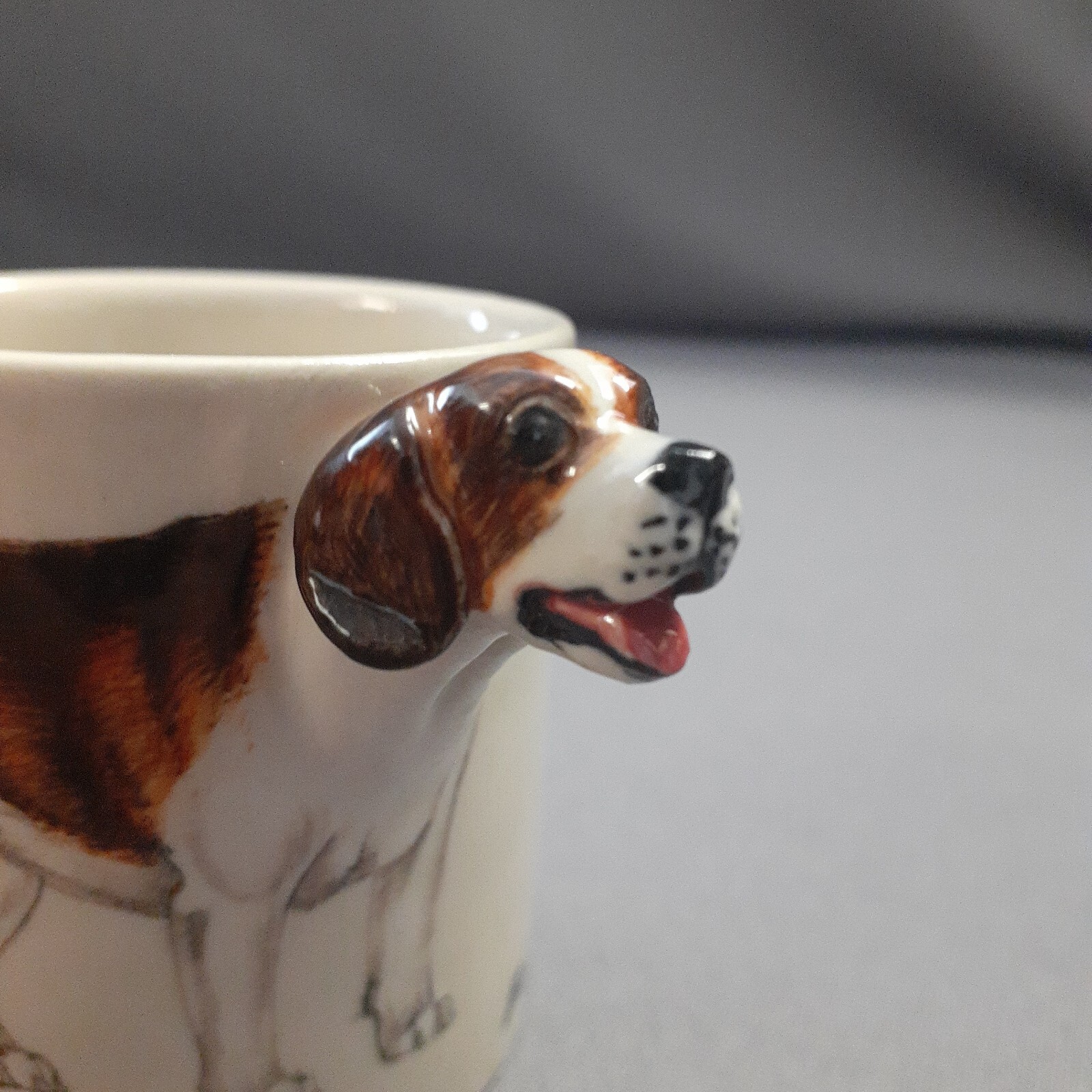 BLUE WITCH CERAMIC FIGURAL BEAGLE DOG POTTERY MUG eBay