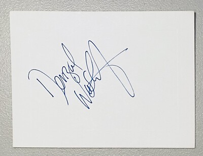 Denzel Washington サイン入り写真 証明書付き Denzel Washington Signed Autographed 4.5 x 6 Card BAS Beckett Cert