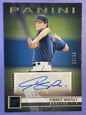 2019 Panini Chronicles Forrest Whitley Panini Signatures Gold /99 Houston Astros