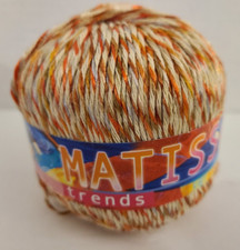 ADRIAFIL MATISSE YARN 100yds Orange 2981 Blend Multi-Color, 51 Viscose, Italy
