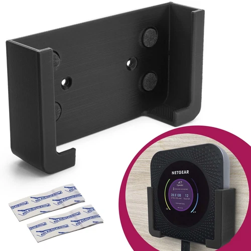 Wandhalterung Router Halter Schwarz passend für Netgear Nighthawk M1 M2 M5