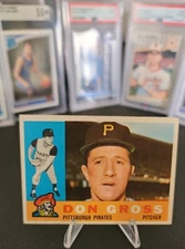 1960 Topps Baseball #284 Don Gross Pittsburgh Pirates VG+-EX 