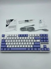 AULA F87 Wired Gaming Keyboard 75 TKL Gasket Hot Swappable Custom White Purple