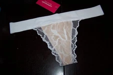 COMMANDO PANTIES  G STRING THONG ONE SIZE WHITE  NWT