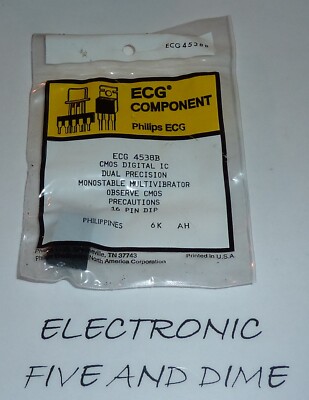 ECG4538B IC-CMOS DUAL MULTIVIBRATO | eBay