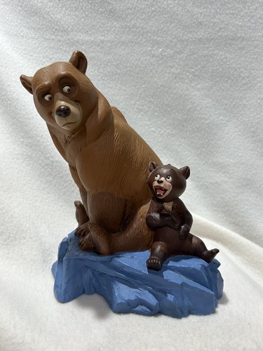 Vintage 2006 Disney Bruder Bär Münze Sparschwein Kenai und Koda Kunststoff RAR