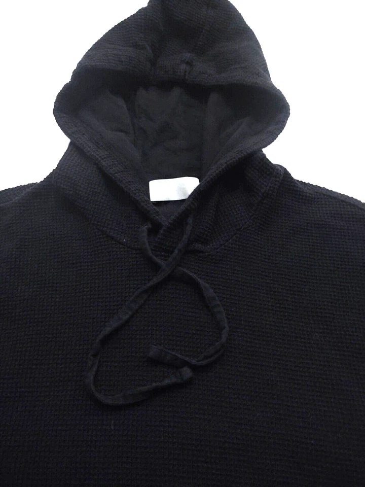 Suéter para mujer VINCE 100 % algodón XS negro SUDADERA CON CAPUCHA TEJIDO GOFRE Foto 2 de 4