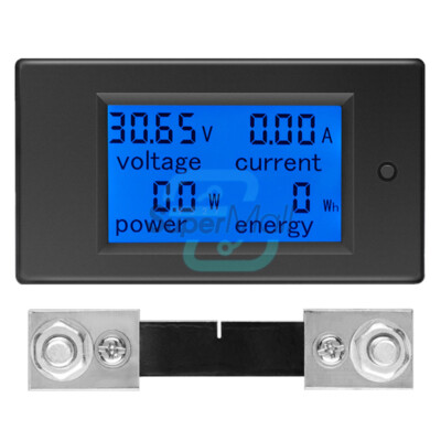DC6.5-100V Digital Voltmeter Ammeter Voltage Current Meter 100A Shunt PZEM-051