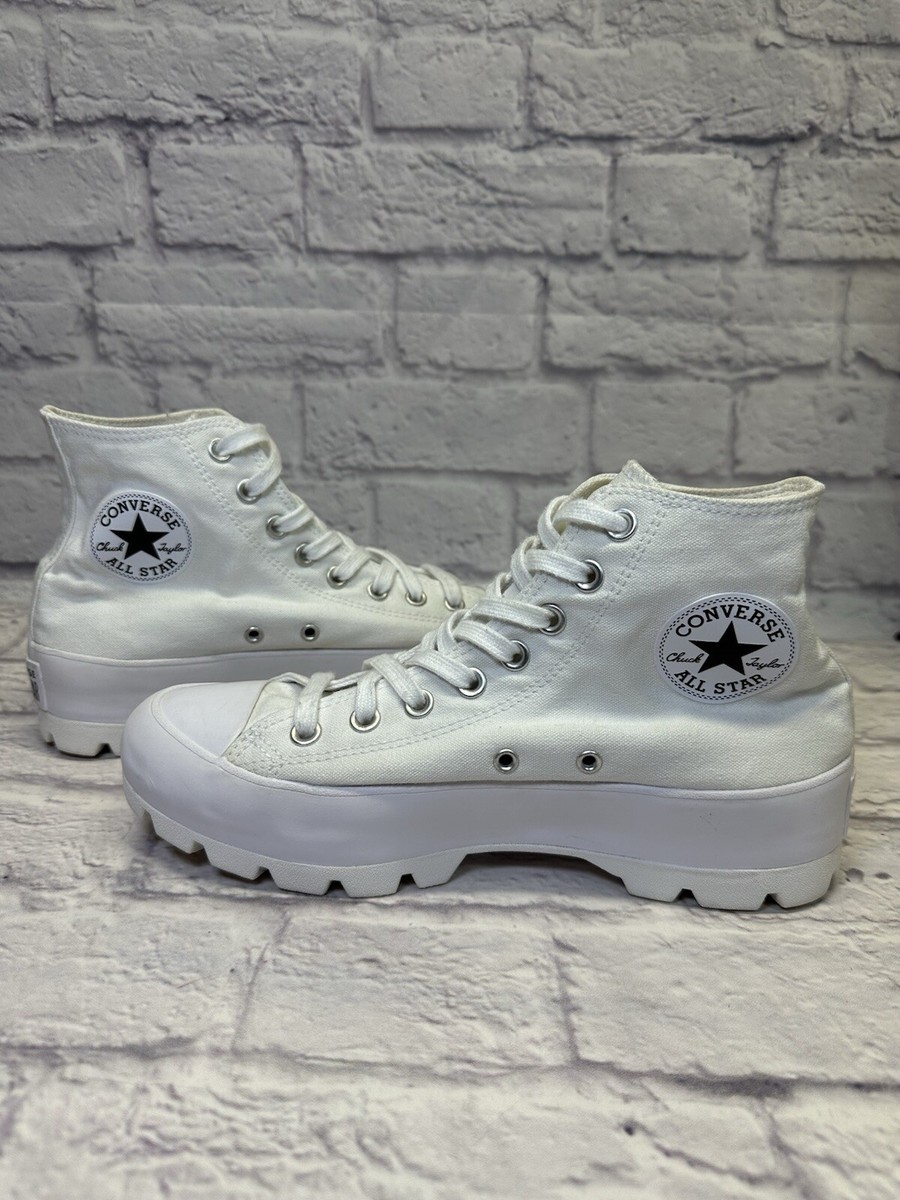 CONVERSE Chuck Taylor All Star Hi Lugged High Top White Shoes 565902C  Women's