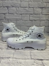 CONVERSE Chuck Taylor All Star Hi Lugged High Top White Shoes 565902C Women's 9