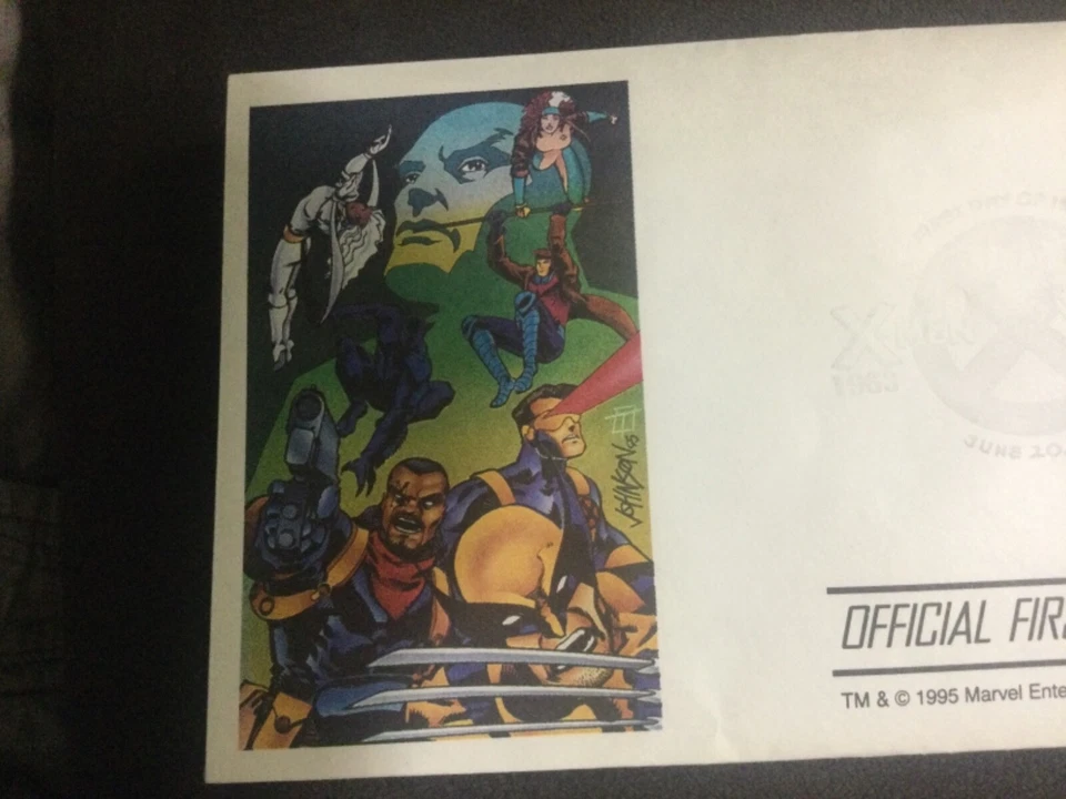 MARVEL X-MEN ПРОФЕССОР X МОНГОЛЬСКИЙ ПЕРВЫЙ ДЕНЬ ВЫПУСКА МАРКИ И КОНВЕРТ 06/20/1995 - Изображение 3 из 4