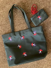 Red Hat Society Tote Bag - Black 100% Polyester