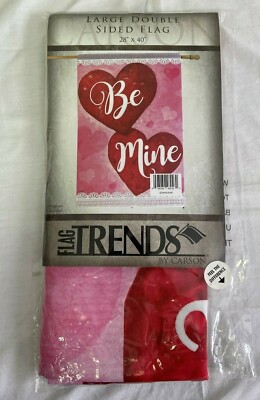 Be Mine Valentines Large Garden Flag 28'' by 40'' Double Sided
