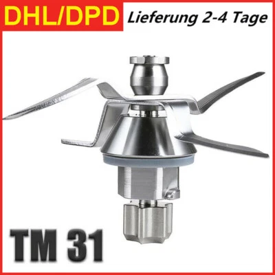 WUSSTE SCHON Ersatz Messer Für Vorwerk Thermomix TM31 Küchenmaschine Mixmesser Edelstahl DHL