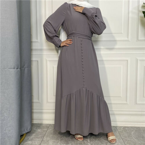 Ramadan Women Muslim Abaya Kaftan Long Maxi Dress Party Abaya Islamic Arab Gown - Picture 160 of 376
