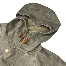 Eastern Mountain Sports EMS Men's Canvas Field Jacket Barn Coat Green • Medium