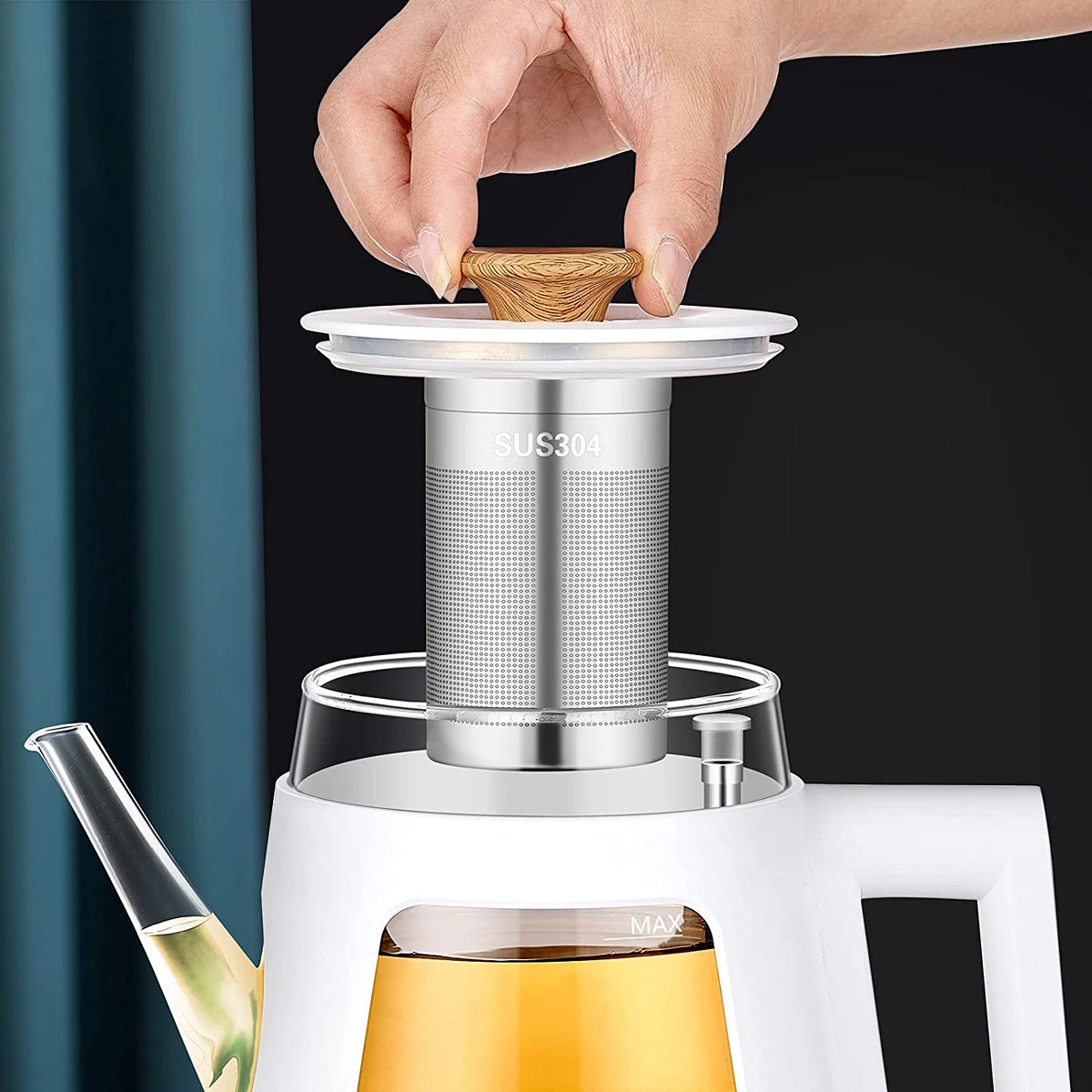 Topwit Glass Electric Kettle for Tea or Coffee, Tea Maker