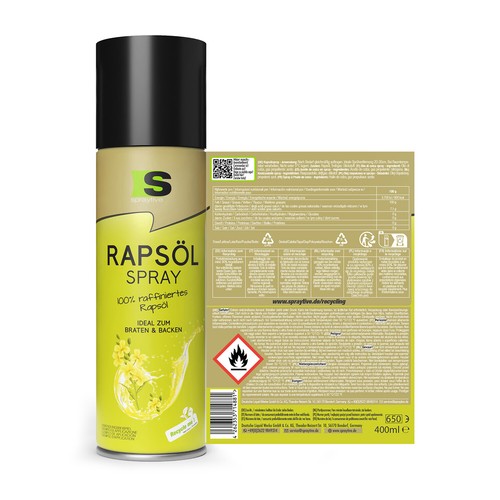 Spraytive 1x 400ml Huile de Colza Spray, Spray Huile pour Cuisson Cuisson Grillades et Salades - Photo 7/7