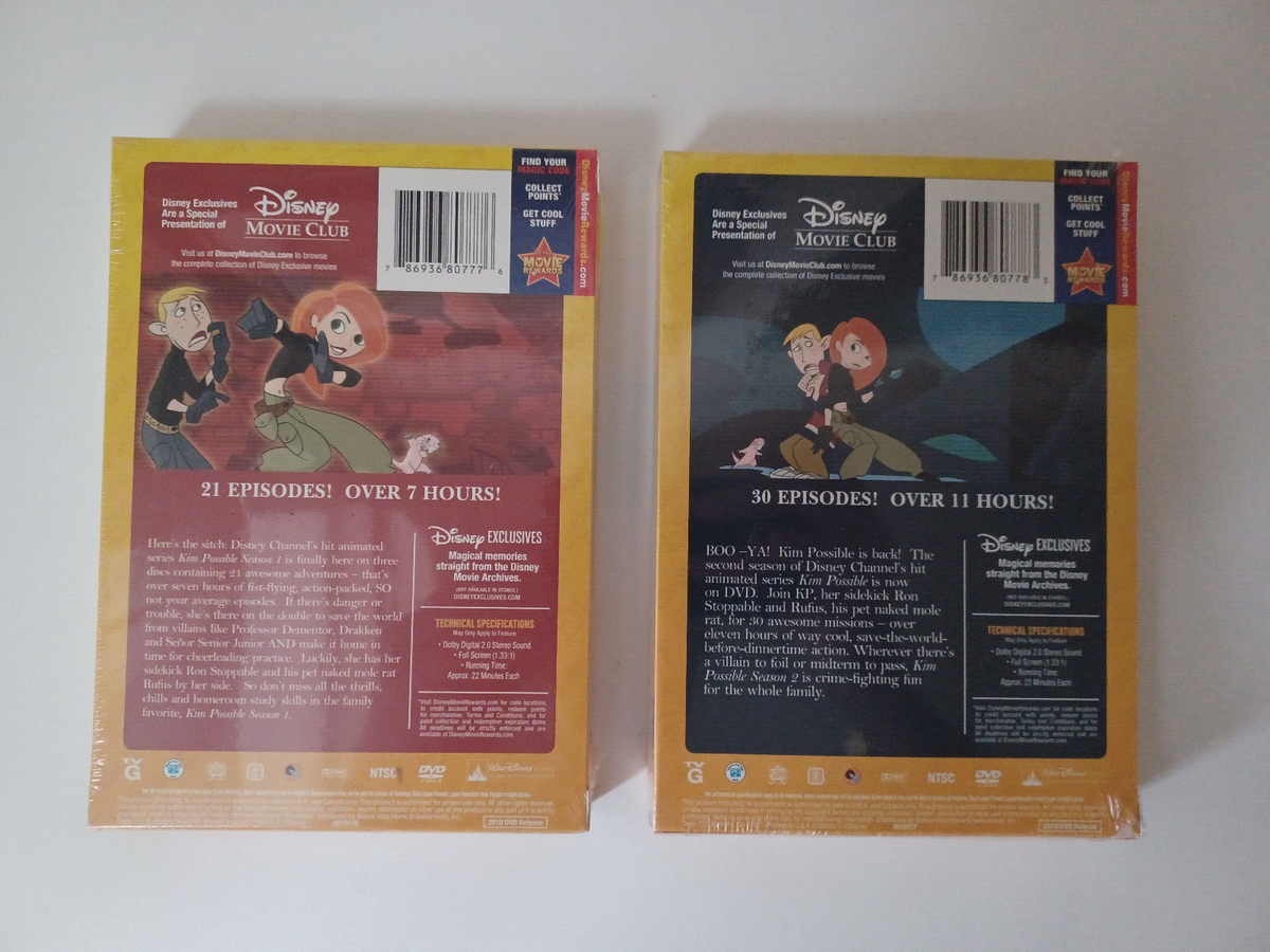 Disney Channel Kid Tween Teen Series Kim Possible Complete Seasons