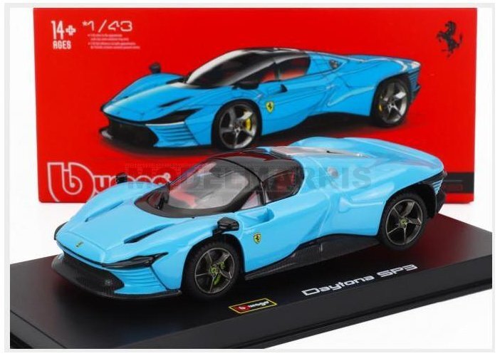 BURAGO BU36914-01637 FERRARI - DAYTONA SP3 CLOSED ROOF 2022 - CON VETRINA - WITH