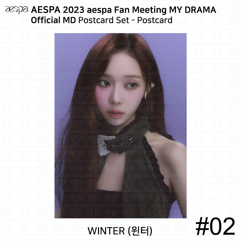 Aespa 2023 Fan Meeting My Drama Official MD Postcard Set ID Photo