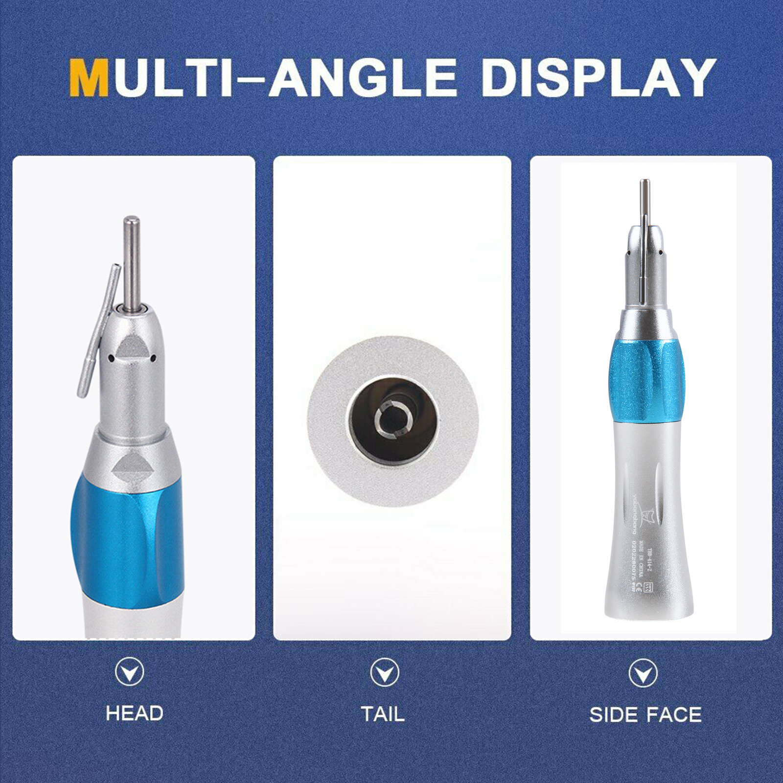 NSK Style Dental 1:1 Straight Handpiece External irrigation Pipe Nosecone E-type