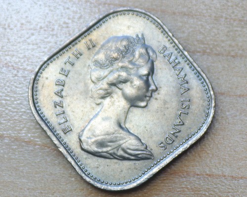 1969 Bahamas 15 Cents Hibiscus Flower - Picture 2 of 2