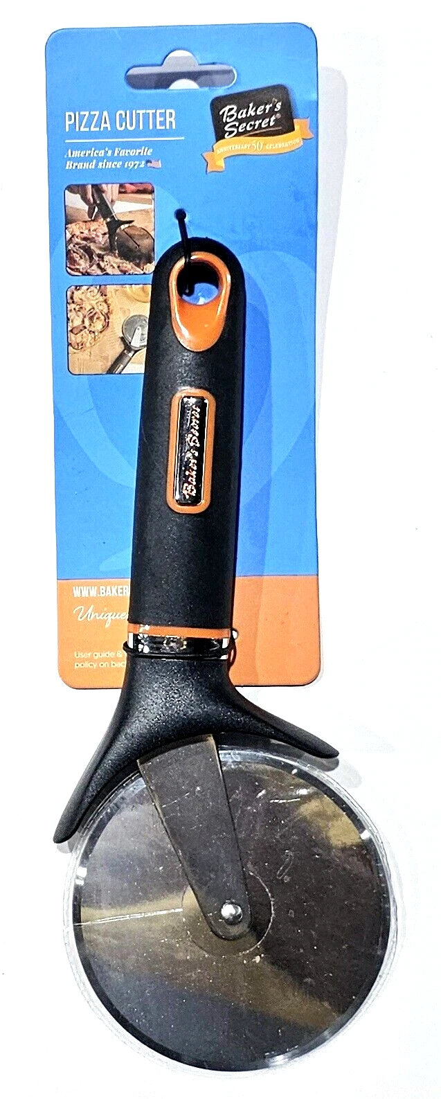 Baker's Secret Pizza Cutter Stainless Steel Blade Non Slip Handle Dishwasher...
Opens in a new windo