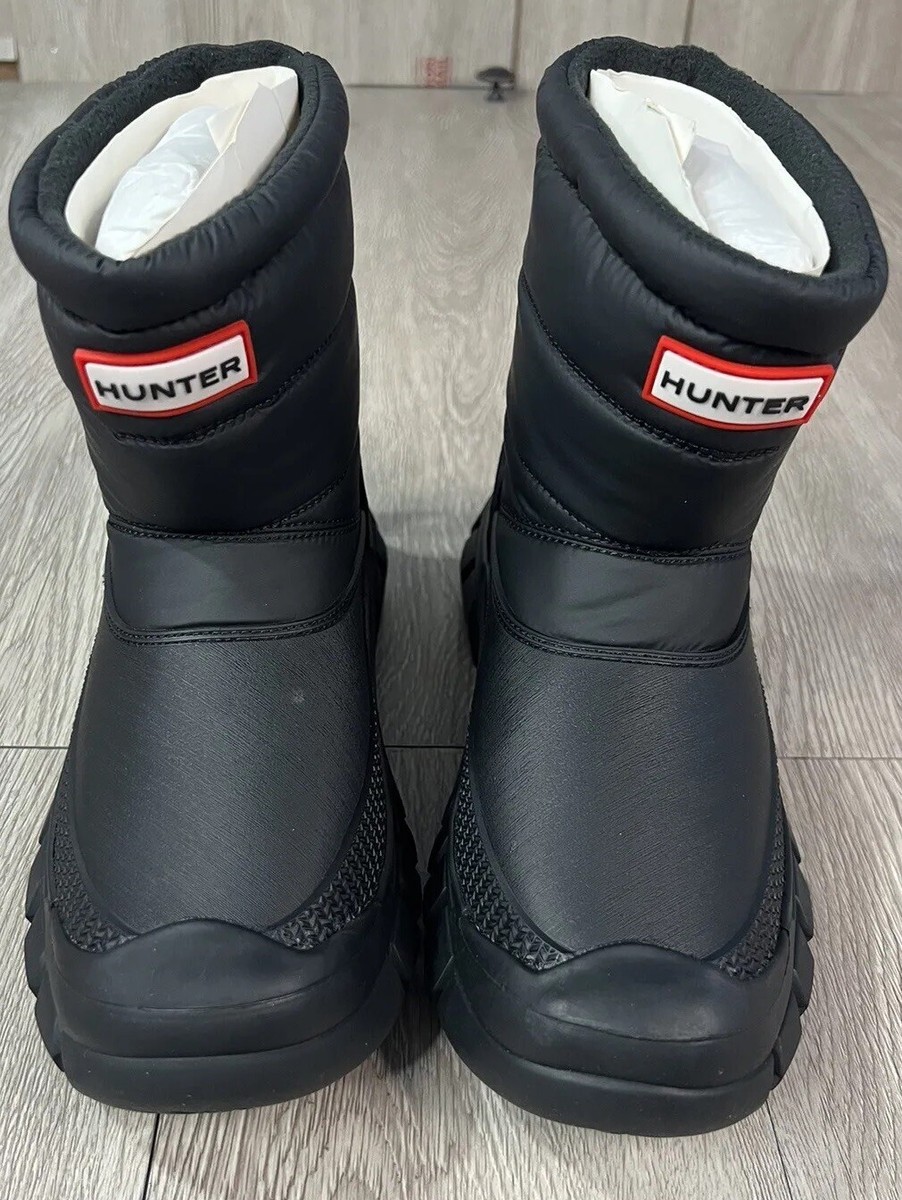 Hunter Women's Intrepid Short Snow Boots Size 6 Black New