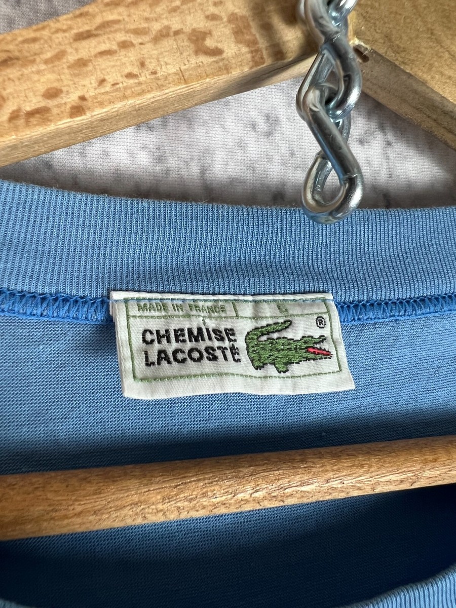 [美品] 80's CHEMISE LACOSTE フレラコ L1212 Lacoste Chemise Mens Vintage 80s Polo Shirt Short Sleeved