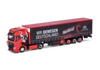 Herpa 318075 Man Tgx Gx Gardinenplanensattelzug Genthner/Wir Bewegen Deutschland