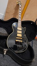2004 Epiphone Les Paul Black Beauty Korean Electric Guitar in Ebony w/ hardcase