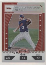 2021 Panini Elite Extra Edition College Tickets Optic Holo Gunnar Hoglund 09fc