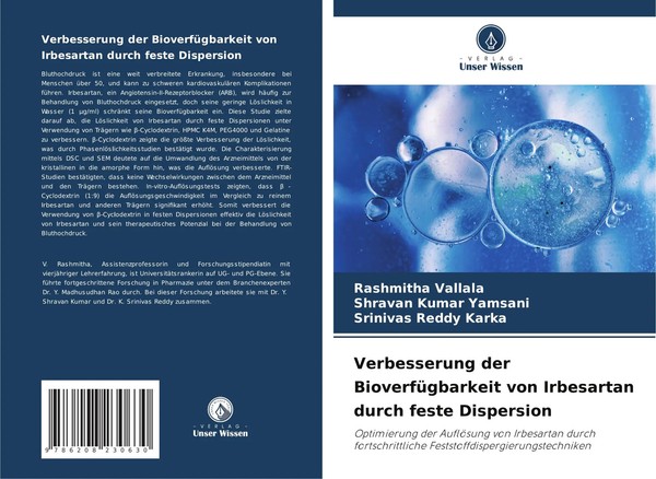 Rashmitha Vallala (U. A.) | Verbesserung Der BioverfüGbarkeit Von Irbesartan...-image