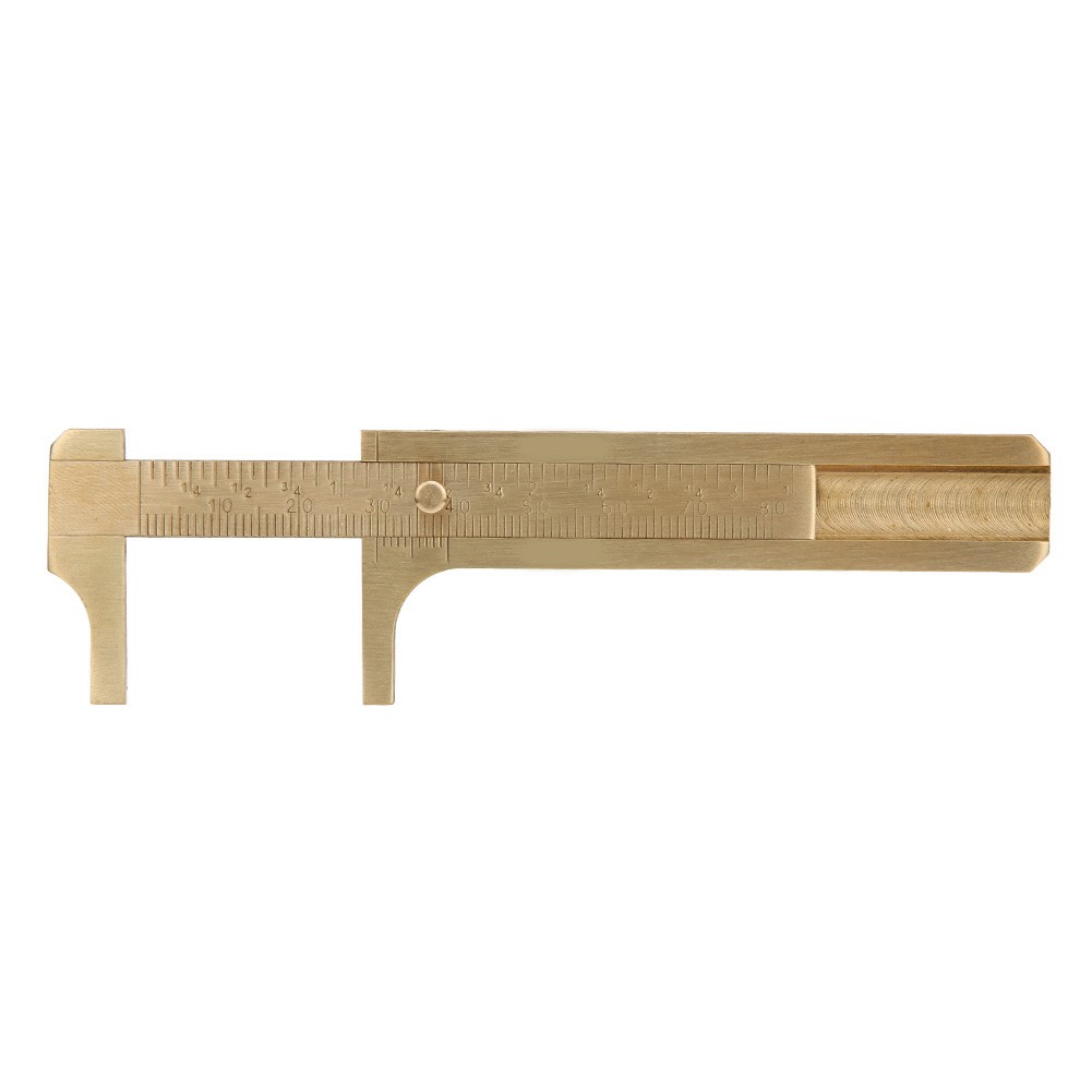 Double Scale Vernier Caliper Brass Jewelry Maker Measuring Ruler Authentic KRI✈️