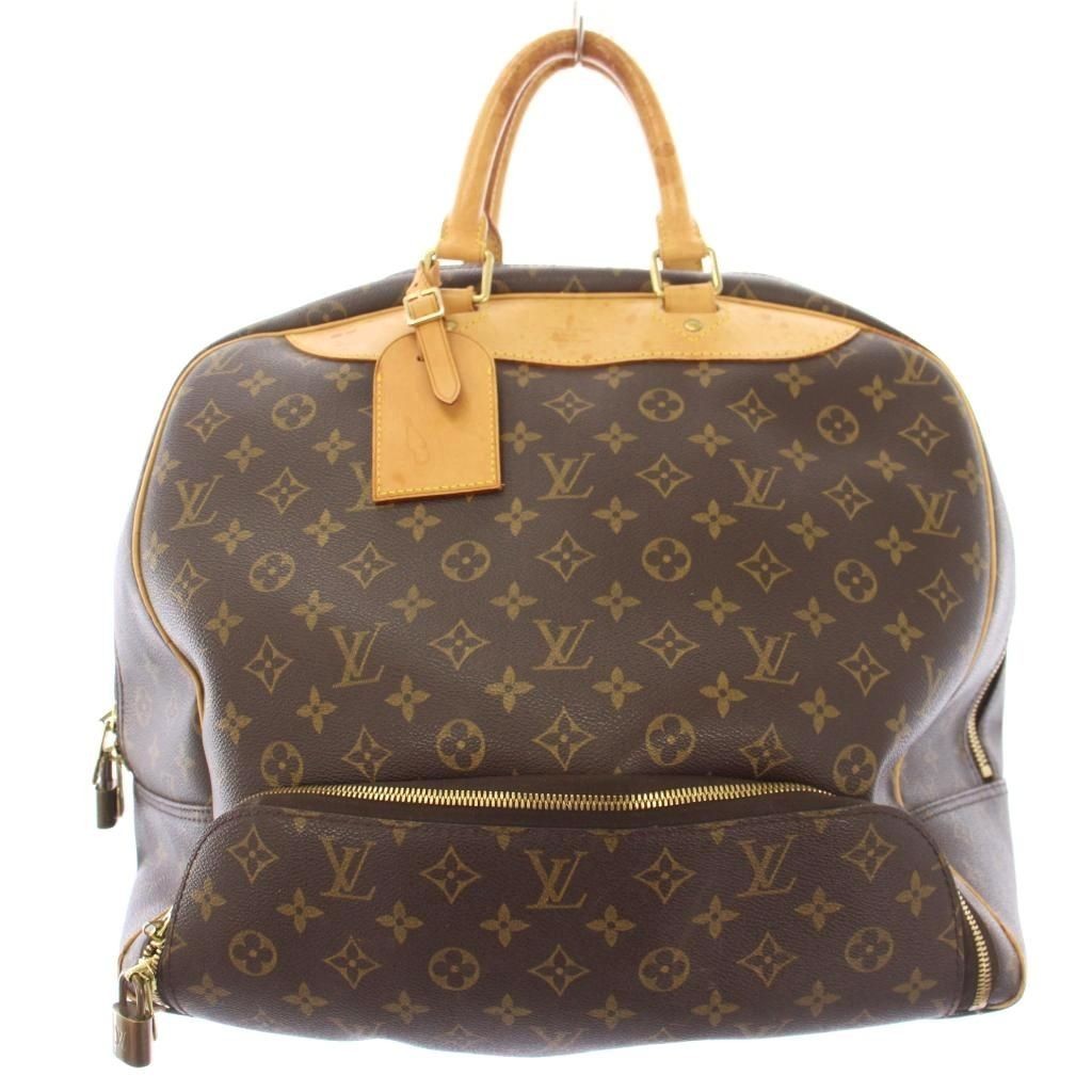LOUIS VUITTON Monogram Evasion Boston Bag Handbag Canbus Logo Charm All Over