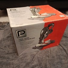 Performance Power 190mm 750w Compound Mitre Saw working 