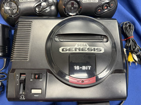 Sega Genesis 1601 16 Bit Gaming Console, Controllers, Non-Working Parts/Repair
