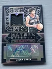 2023-24 Panini Obsidian Jalen Green Auto Jersey Patch 13/75 – Matrix Material