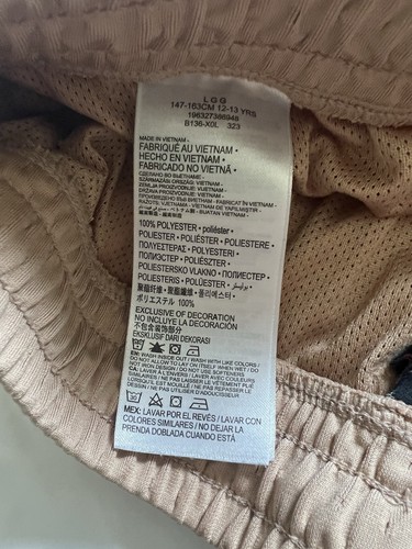 Jordan Kids Dri-FIT Sport Diamond Shorts, Youth Large, Tan/Brown - Picture 5 of 5