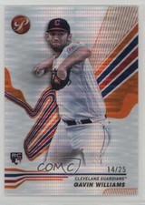 2024 Topps Pristine Orange Pulsar Refractor 14/25 Gavin Williams #1 kk4