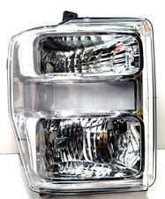 For Ford Pu Superd 2008 To 2010 Passenger Head Lamp Rh Aero Style Chrome Bezel
